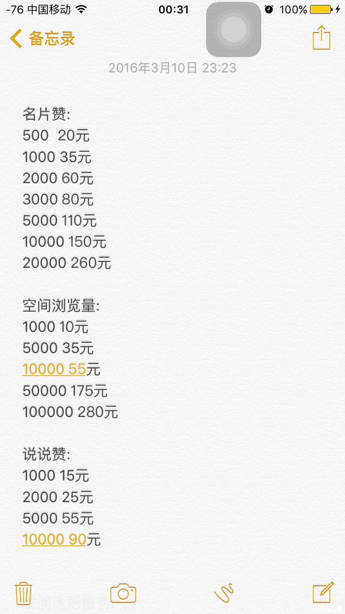 关于01元买1000个赞的平台的信息